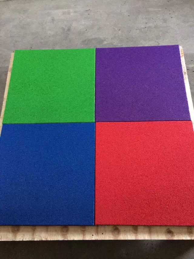 outdoor/indoor recycle pure color surface EPDM rubber flooring brick