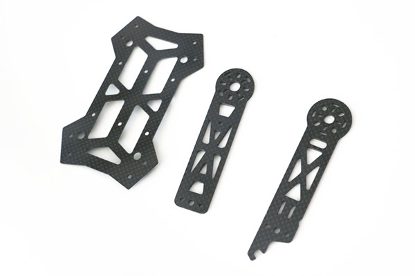 carbon fiber veneers cnc machine cutting service carbon fiber Quadcopter Kit