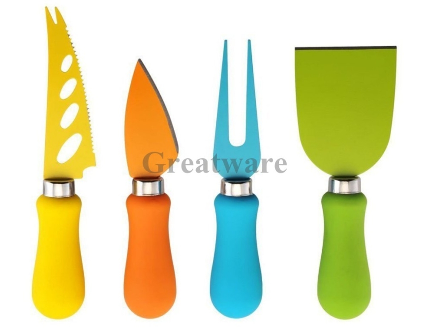 Multi-Colored Cheese Knife Set