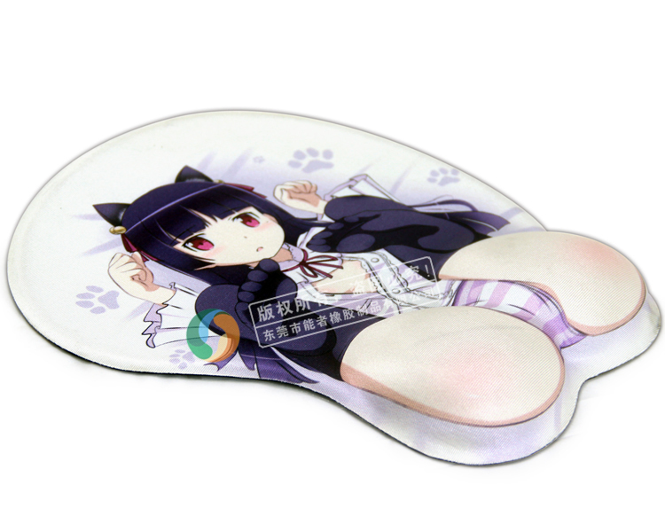3d mouse pad sexy, custom print breast mouse pads, silicon gel wrist support mouse pad