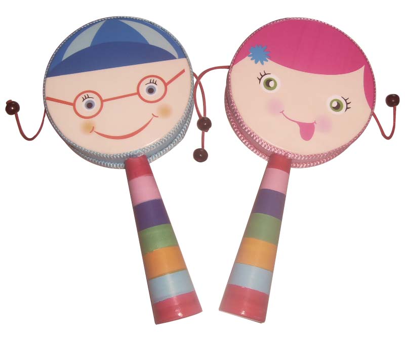 New baby face Rattle drum / Educational Toy / Carl Orff instruments
