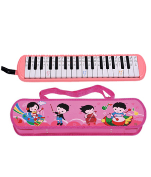 ABS Plastic Shell Copper board 37 key Melodica kids toy with Cartoon leather box-AGME37A-3