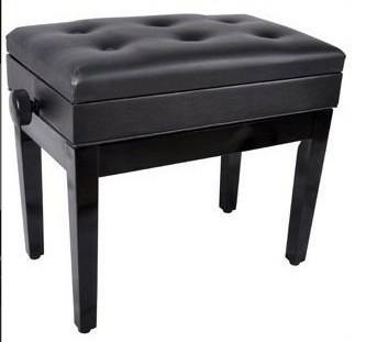 Hot sale Adjustable Solidwood Single Piano stool with storage room PS6