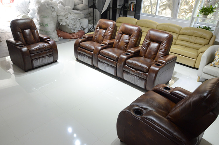 2015 New electricity recliner sfoa hotel furniture 1+2+3 h816