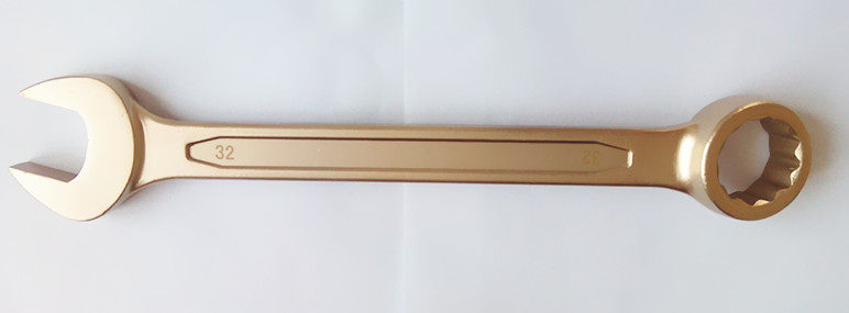 Aluminum bronze alloy non sparking combination wrench