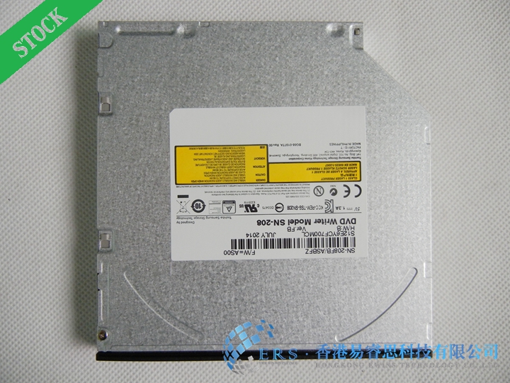 Internal Slim Tray loading SATA DVD Burner Drive SN-208 with 12.7mm thickness