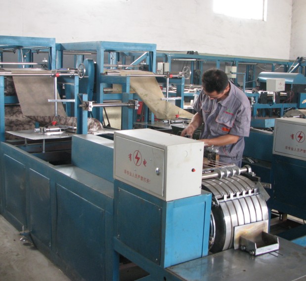 Three layer fruit protection paper bag making machine