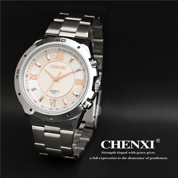 Rose Gold 027C Watch Luxury Cool Man's Watches Wholesale Price China Watch Market Japan Movt Stainless Steel Watch Man