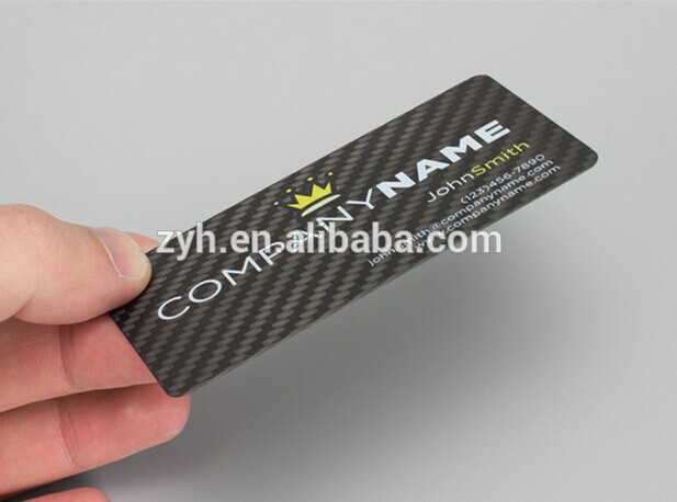 Black Carbon Fiber Fabric Veneers Business Name Card Exquisite Tarot Cards