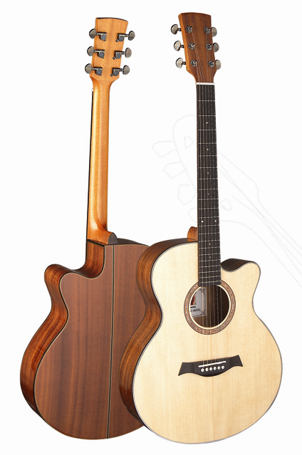 40inch Professional Spruce Solidwood Acoustic guitar top level AG25C