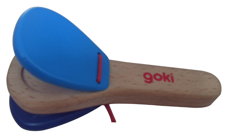 Goki New wood castanets / Educational Toy / Carl Orff instruments