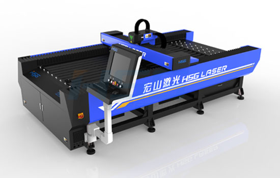 300W HS-F1325 fiber laser cutting bed cutting 4mm mild steel