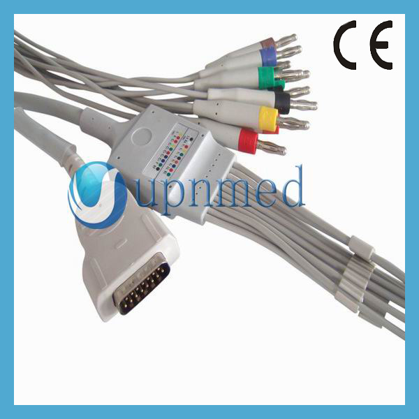 GE Marqutte 10 lead ecg/ekg cable ,Banana,4.0mm