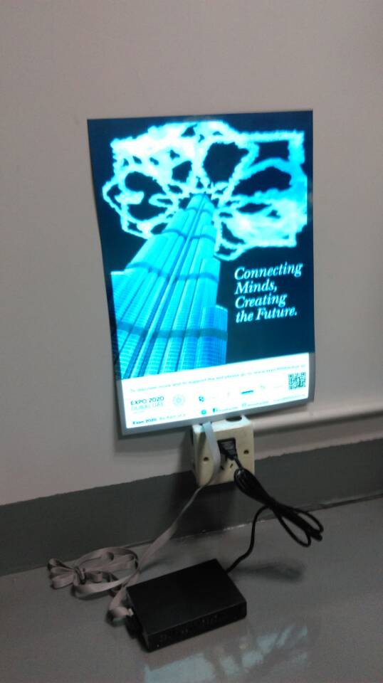 outdoor flashing light waterproof advertising el poster