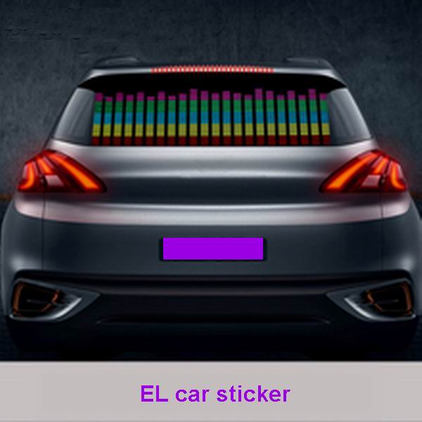 fashional sound activated equalizer el car sticker/ car graphic equalizer