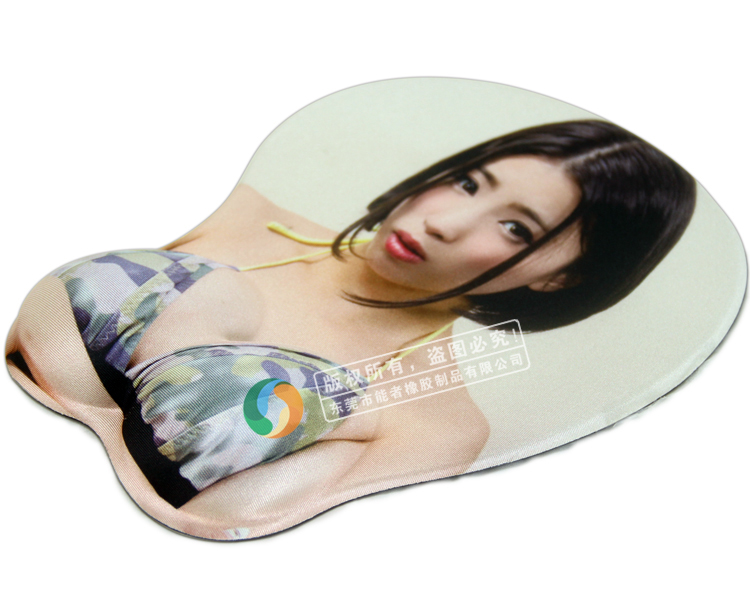 hand warm mouse pad, custom breast mouse pad, 3D Sexy Girl Big Breast Large Boobs mouse pad with wrist rest