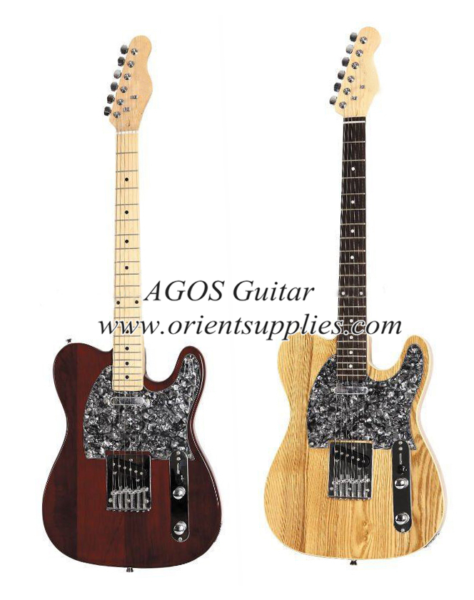 39" Electric Guitar - "Fender Telecaster" style with pearl loid pickguard Solidwood body AG39-TL2