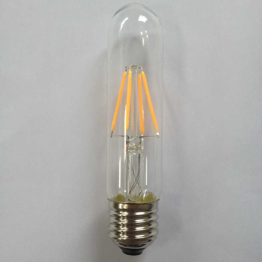 smoke glass clear T30/T10 4W 2W 6W dimmable filament led tubular bulb light medium screw base