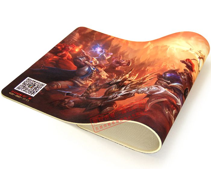 fabric rubber colorful mouse pad, cool printed mouse pad, boys' big game mouse pad