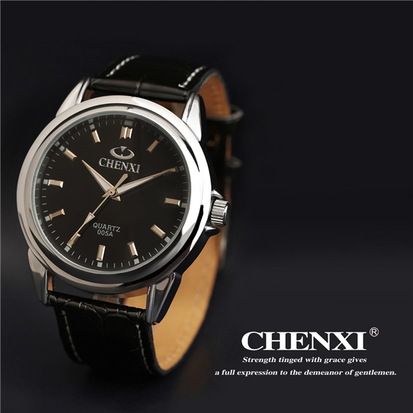 China Watch Supplier Stainless Steel Wristwatches Man Black White Classic Quartz Watch Business Man Watches