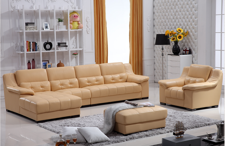 genuine leather sofa set h608