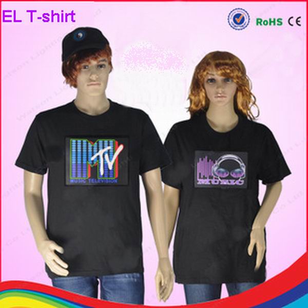 party must-have flashing rock t-shirt/ woman t-shirt/ man t-shirt with different design