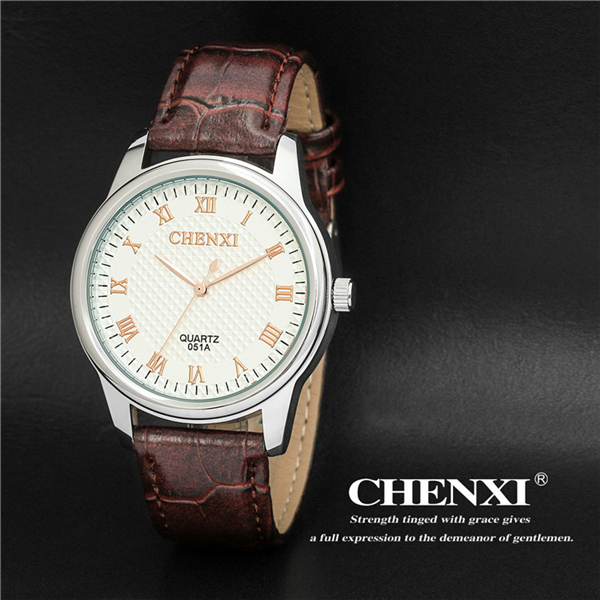 High Quality Cheap Wristwatches in Bulk Order OEM Watch Custom Logo Black Brown Genuine Leather Watch Man
