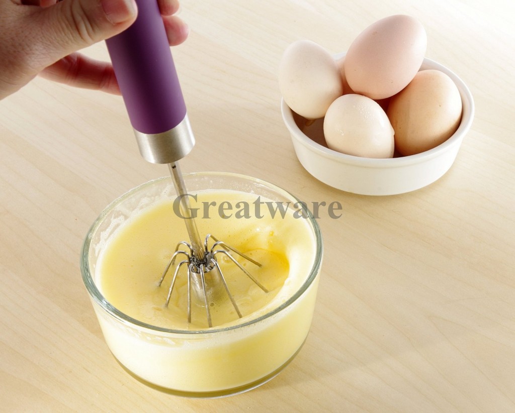 Rotating Whisk Milk Frothier Egg Mixer Blender For Health Drinks, Smoothies, Egg