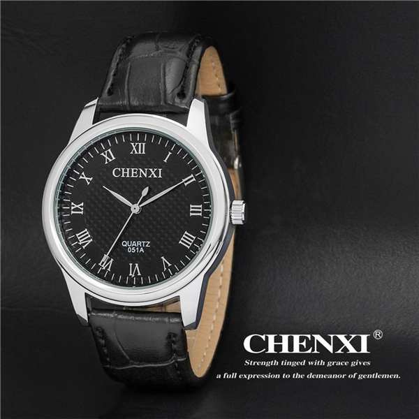 High Quality Cheap Wristwatches in Bulk Order OEM Watch Custom Logo Black Brown Genuine Leather Watch Man