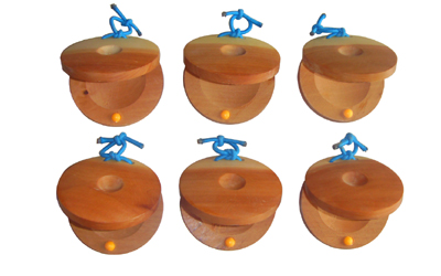 Colorful Jujube Wood Castanets /Music Toy/ Kids musical instruments/ Music gift