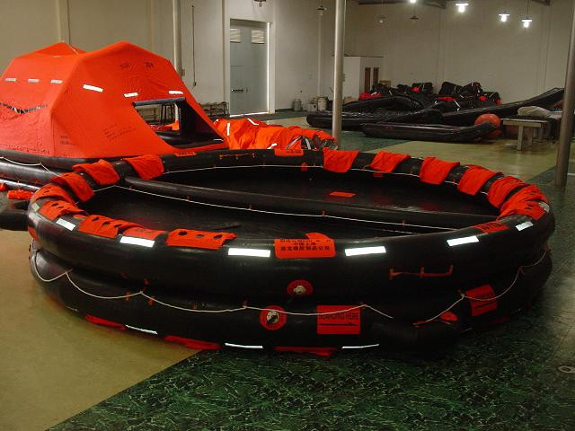 Marine Both Side of Acanopied Reversible Open Inflatable Life Raft