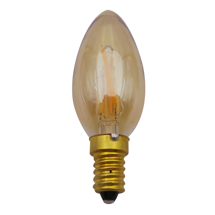 2015 China New design 220v E14 led filament bulb dimmable