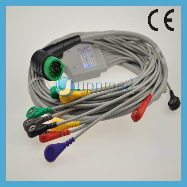 Lifepak12 Medtronic Physio-Control 10 lead ECG Cable with leadwires