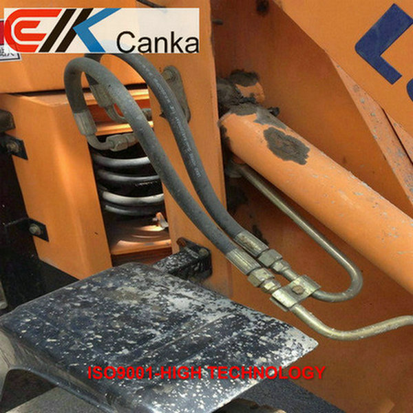 Wire reinforced braided hydraulic rubber hose SAEJ517 R1AT