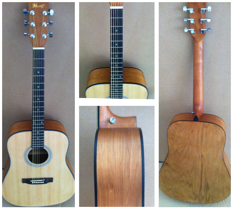 41inch OEM vintage acoustic guitar/western guitar steel string Optional color- TP-AG53
