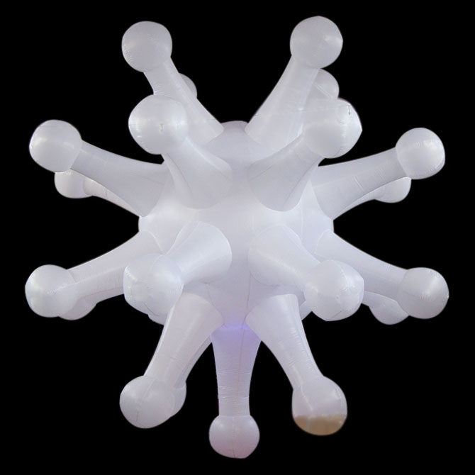 Inflatable Party Decoration Star with 16-color Light and Air Star