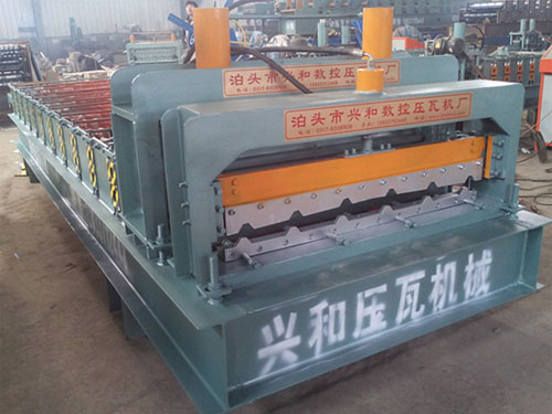 Steel Roof Panel Glazed Tile Roll Forming Machine For Construction