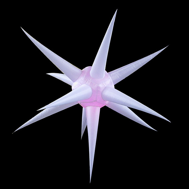 Inflatable Star with 16-color LED Lights for Event Decoration