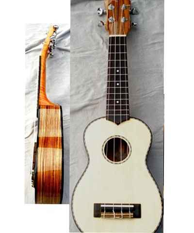 21" concert Ukulele Spruce solidwood four string guitar high quality AGUL20