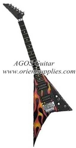 43" V-shape Electric Guitar with decal AG43-V1