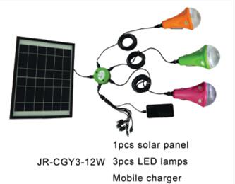 Factory price Solar lamps with 2 LED bulbs high lumens for home lighting , camping, fish, hiking