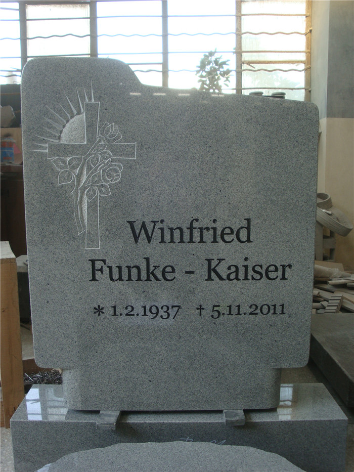 European style White Marble Headstone