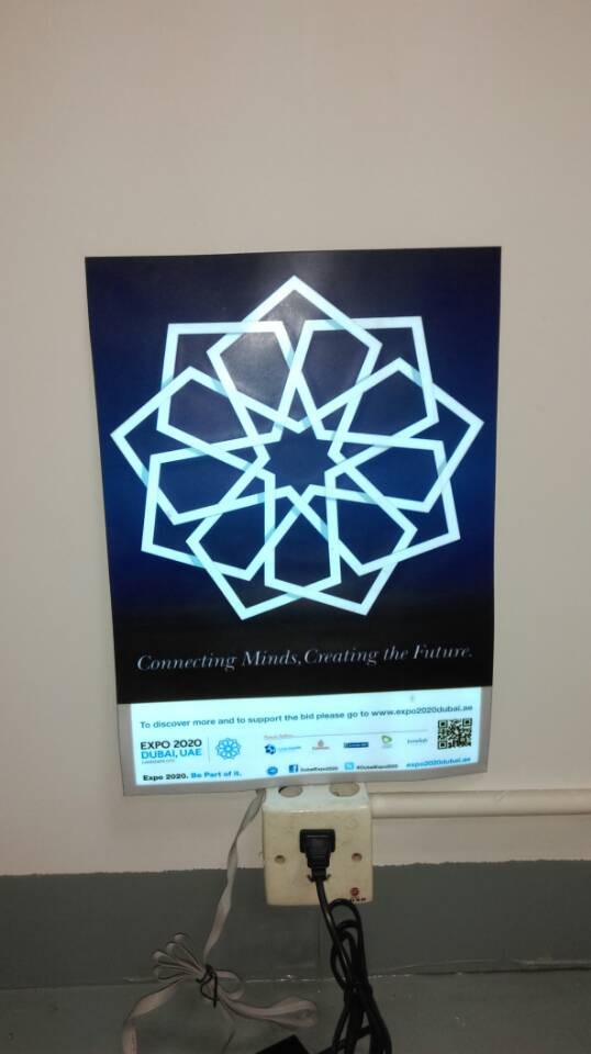 outdoor flashing light waterproof advertising el poster