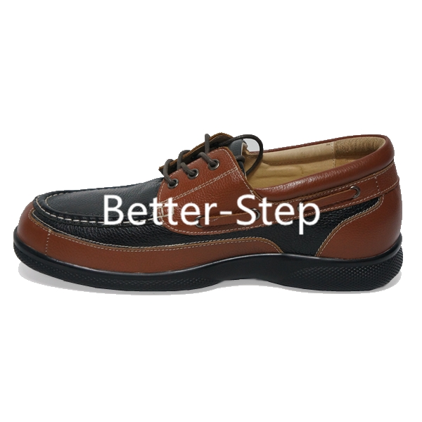 Better-step Leather Dibaetic Shoes For Men,Soft Lining and Durable,Top grade,Extra wide and depth
