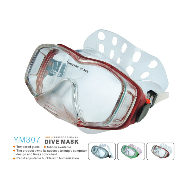 Cheap Scuba Diving Mask single vision lens Diving Mask with Adjustable Buckles