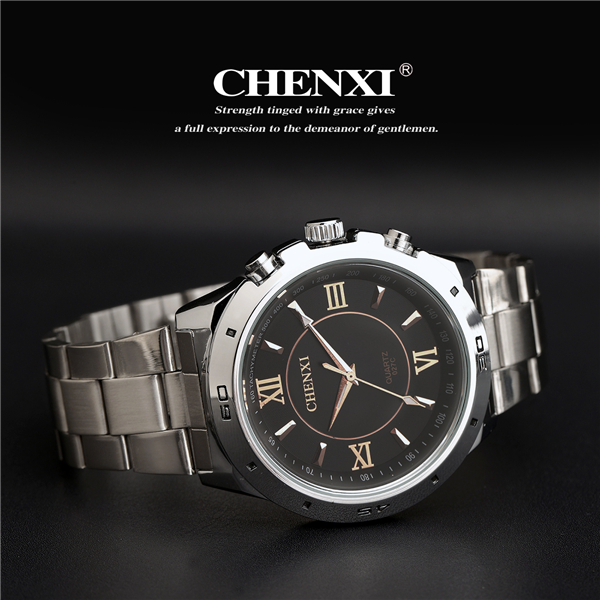 Rose Gold 027C Watch Luxury Cool Man's Watches Wholesale Price China Watch Market Japan Movt Stainless Steel Watch Man
