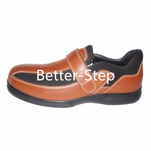 Better-step Leather Dibaetic Shoes For Men,Soft Lining and Durable Outsole,Fully adaptable,match diabetic shoes insert