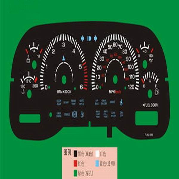 customized el car gauge, el glow gauge dashboard