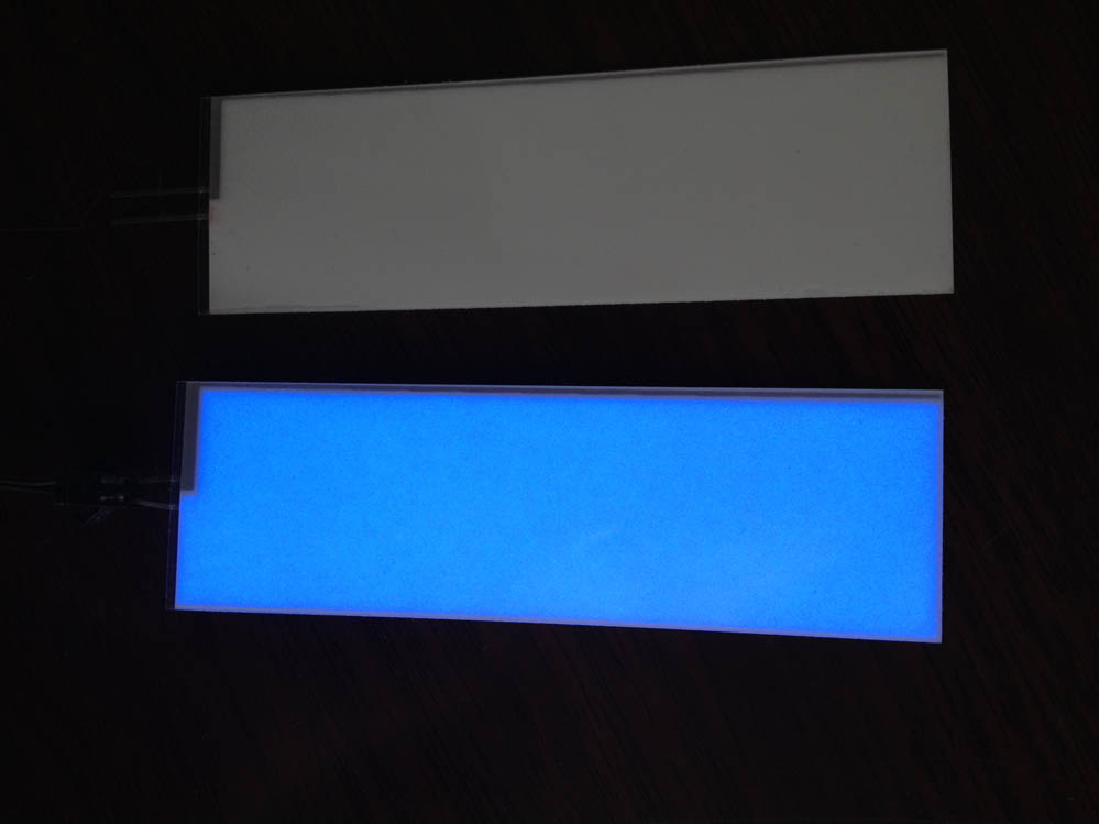high quality flexible el sheet /el backlight panel with different size and color