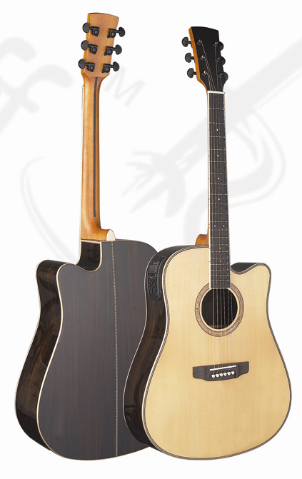 41inch Good quality Spruce solidwood acoustic guitar matt color wholesale AG56C